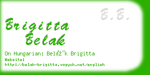 brigitta belak business card